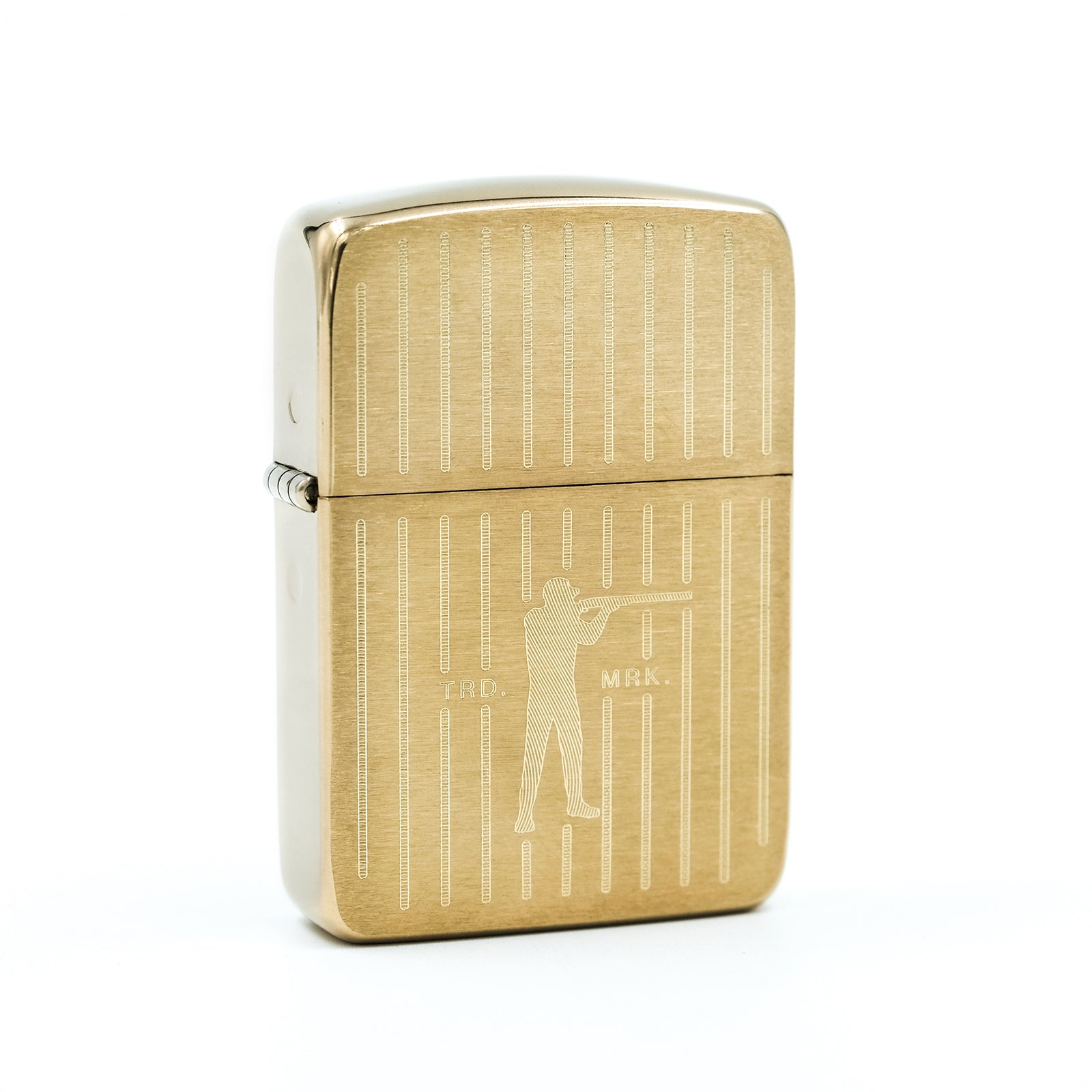 Roger Zippo - Brushed Brass - Ball and Buck