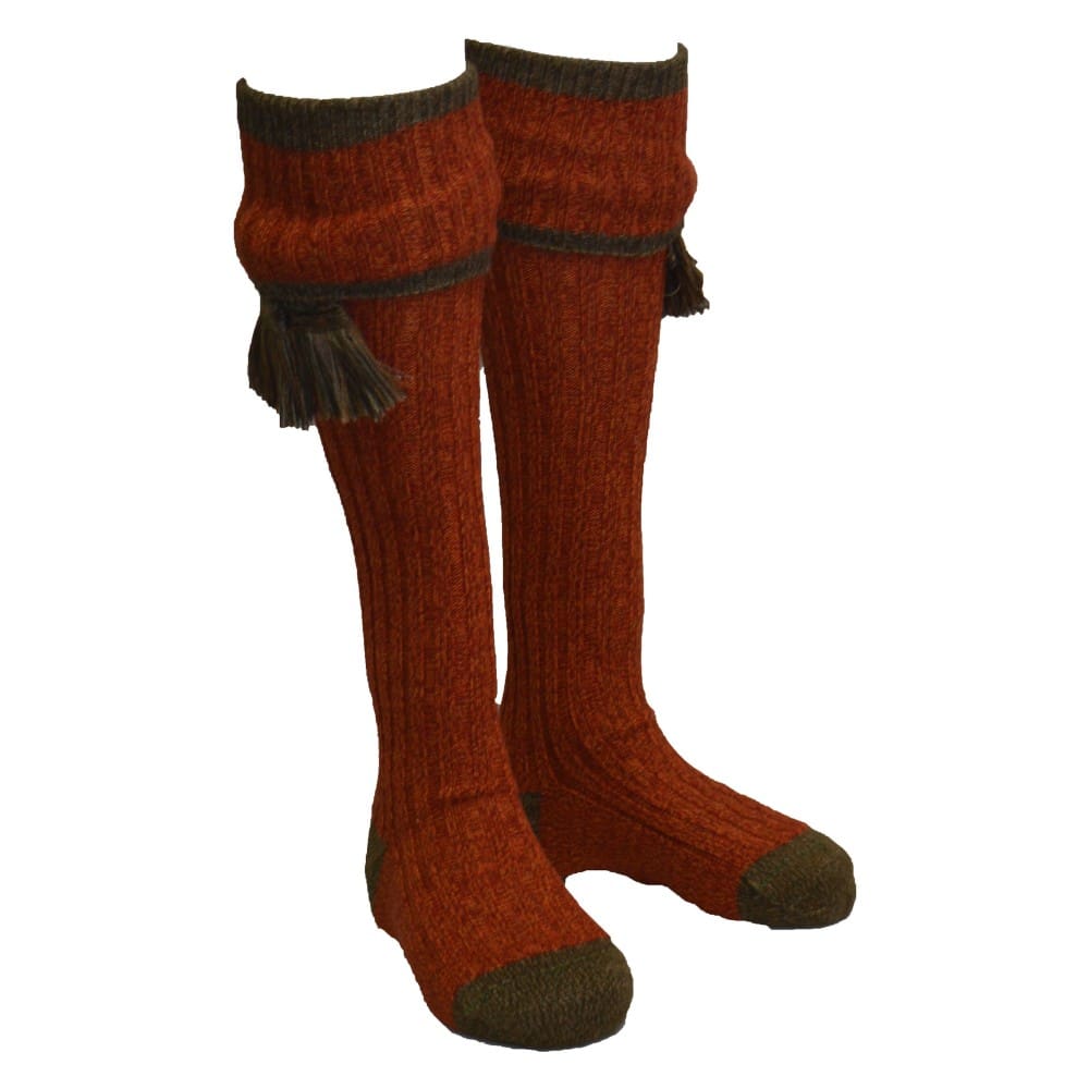 Merino Wool Kyle Shooting Socks in Autumn Glow