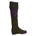 Merino Wool Kyle Shooting Socks in Scotspine/Heather, detail