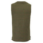 Men's Derby Tweed Winston Waistcoat in Dark Sage, detail