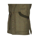 Men's Derby Tweed Winston Waistcoat in Forest Green, detail
