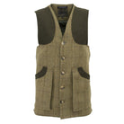 Men's Derby Tweed Winston Waistcoat in Light Sage, front