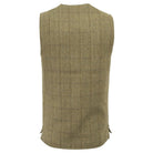 Men's Derby Tweed Winston Waistcoat in Light Sage, detail