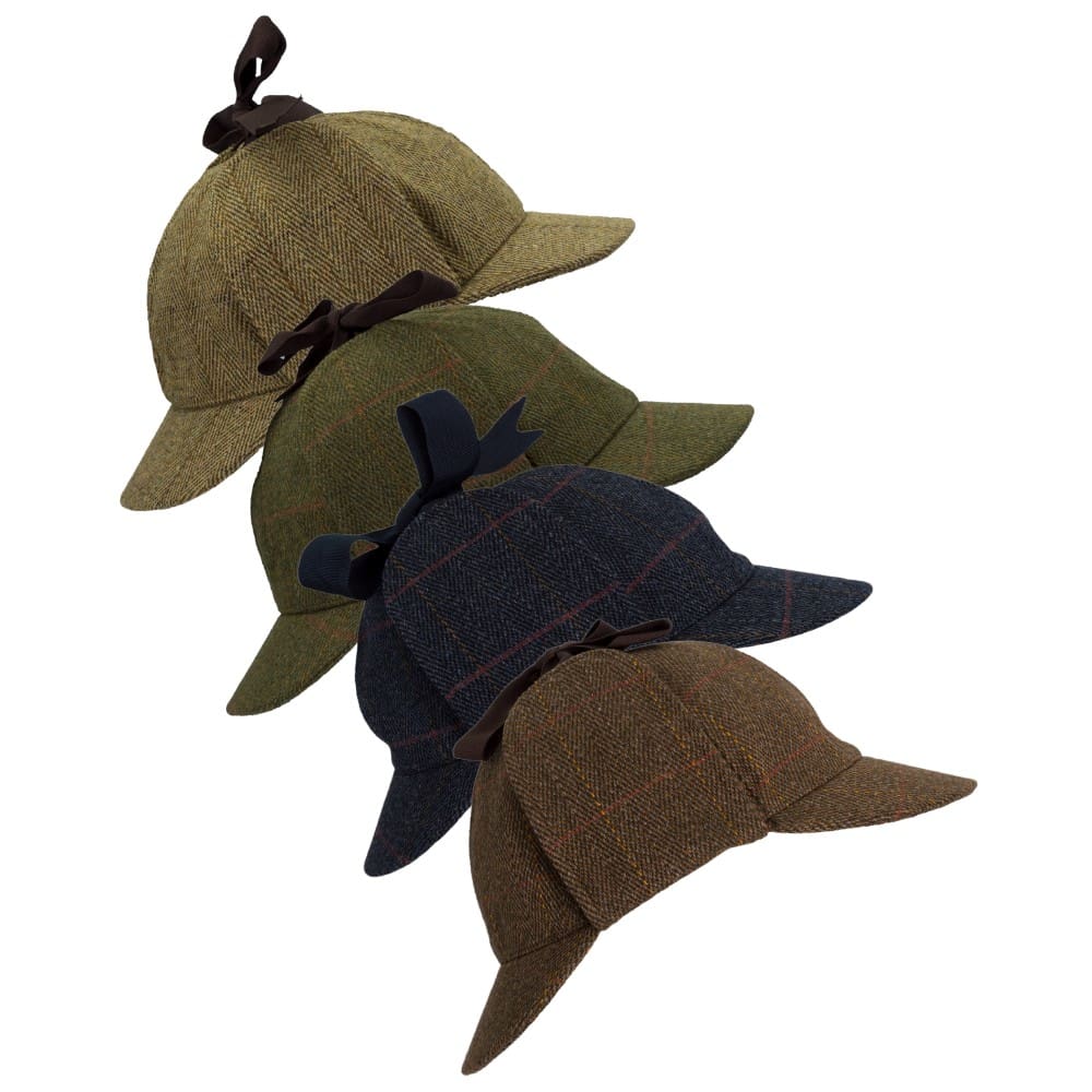 Derby Tweed Woodstock Deerstalker Hat in all four colorways