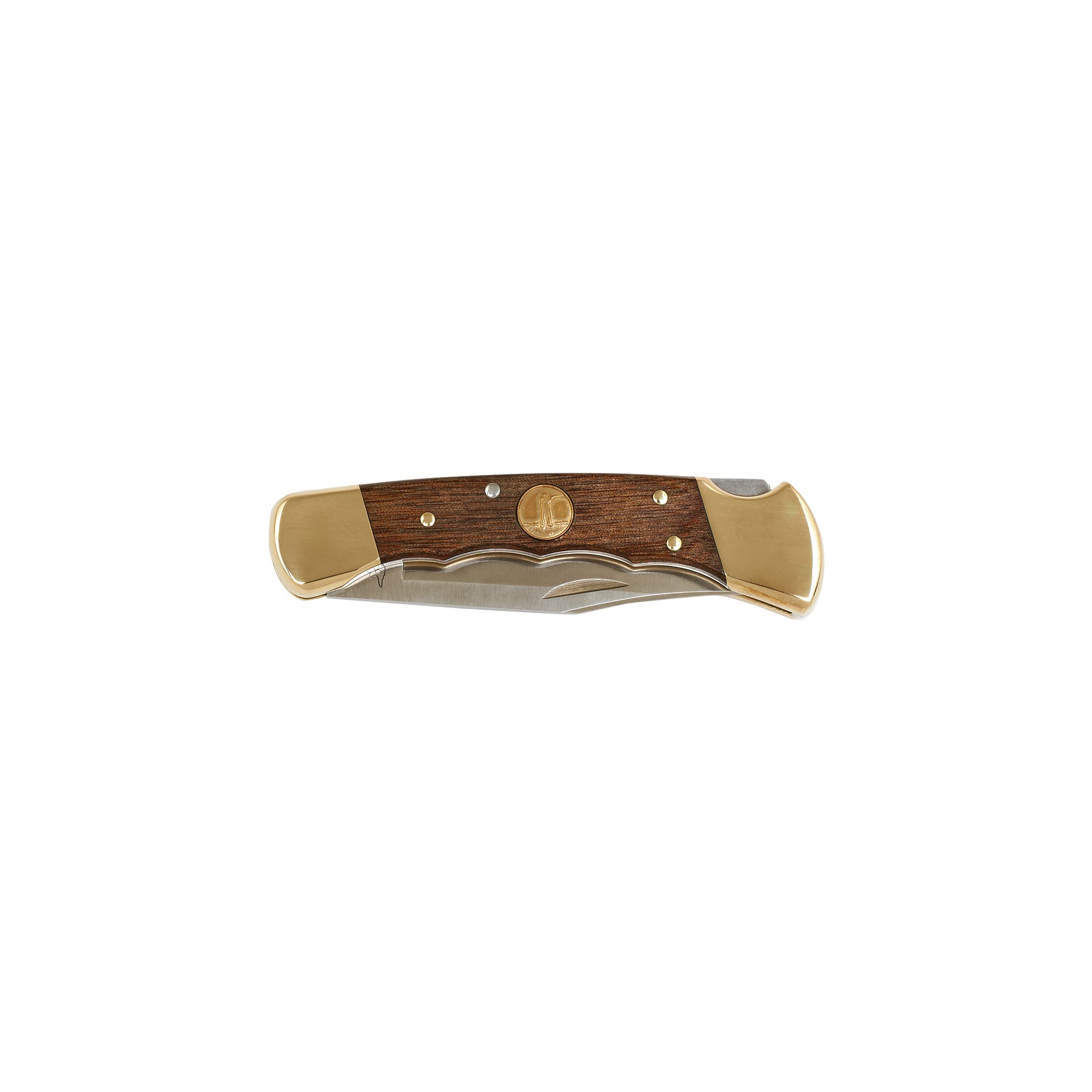 Folding Hunter Knife -  Heritage Walnut - Ball and Buck